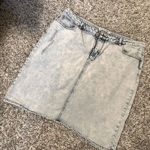 Ladies Denim Skirt - Light Blue - 2XL
